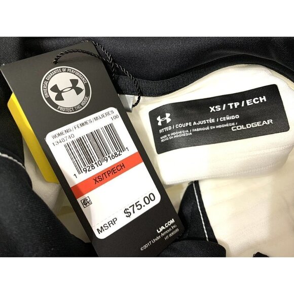 Under Armour Vest XS White Black Trim Daytona UA Storm Cold Gear Cinch Waist NWT - Picture 10 of 13